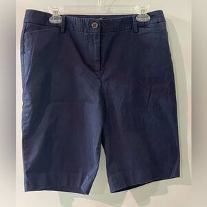 Classic flat front Talbots shorts in Navy. “The Perfect Short”